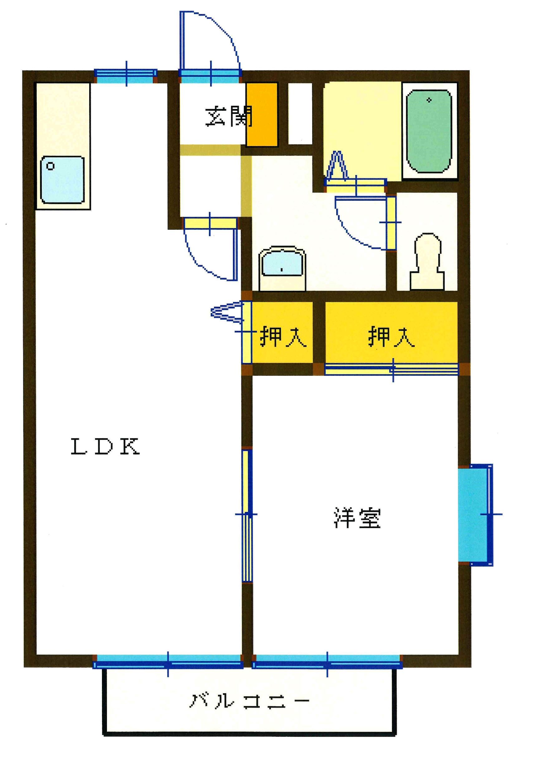 アンソレイエ　II棟の間取り