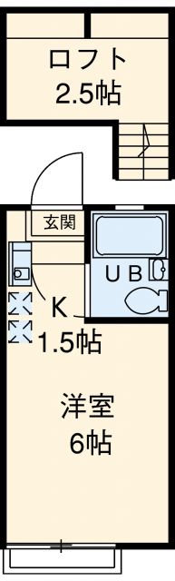 東京都調布市菊野台３（アパート）の賃貸物件の間取り