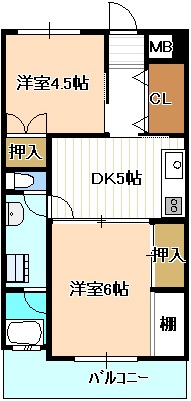 アポロ第二万恵マンションの間取り