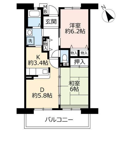 ＵＲアルビス緑丘の間取り