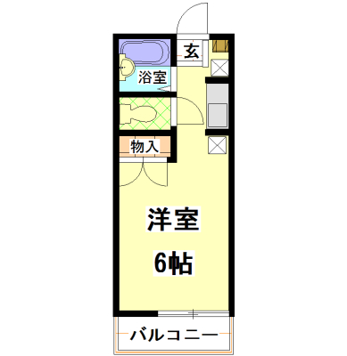 倉敷市玉島八島のアパートの間取り