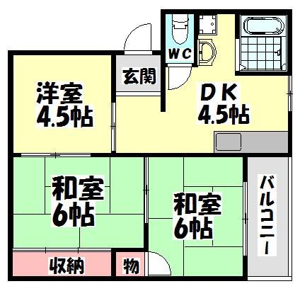 第一曽根団地の間取り