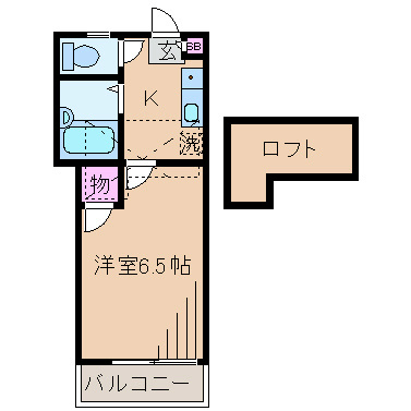 ハイツ万代の間取り