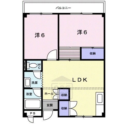 茨木市新堂のアパートの間取り