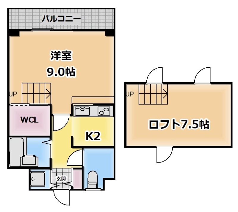 墨田区江東橋のマンションの間取り