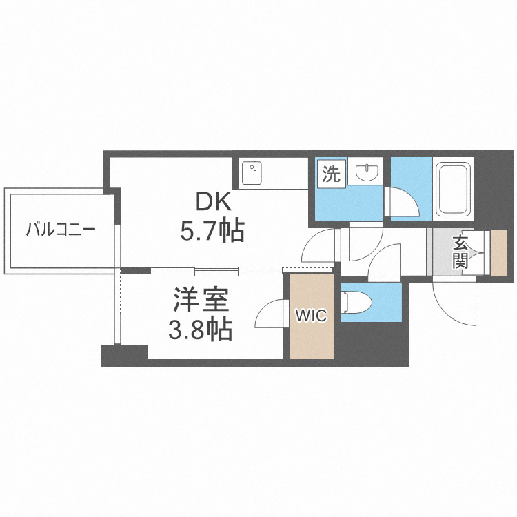 RISING Maison 本町橋の間取り