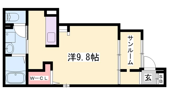 グリュック八代の間取り