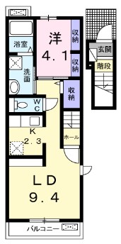 アルダン　Bの間取り