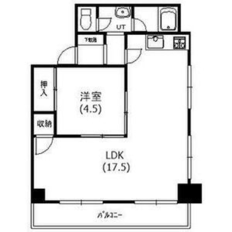 札幌市南区澄川四条のマンションの間取り