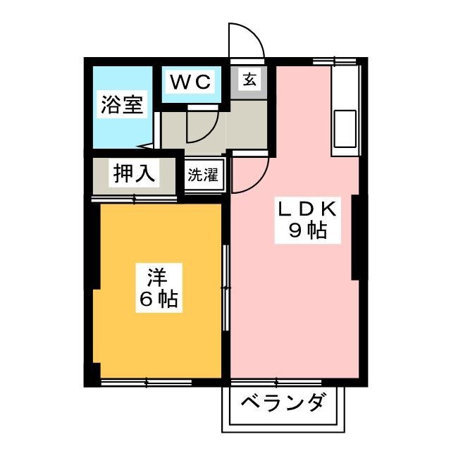 ハイランドIＡ棟の間取り