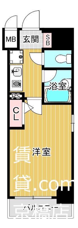 エスリード大阪城北の間取り