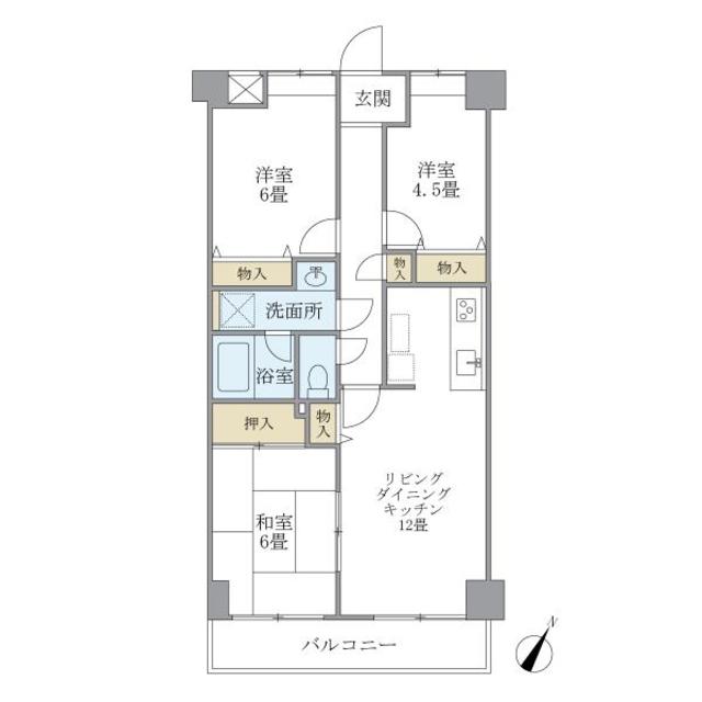 大田区田園調布本町のマンションの間取り