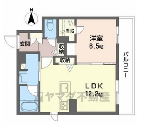 豊中市曽根西町のマンションの間取り