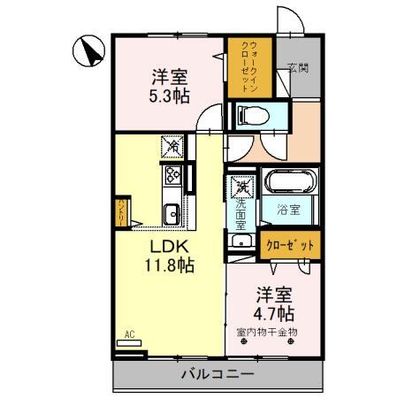 ル・アモント　Ｌｅ　Ａｍｏｎｔの間取り