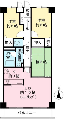 サンパレス聖蹟桜ヶ丘の間取り