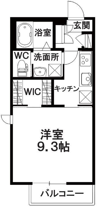 シャーメゾンプラントＡの間取り