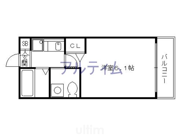 エステムプラザ京都五条大橋の間取り