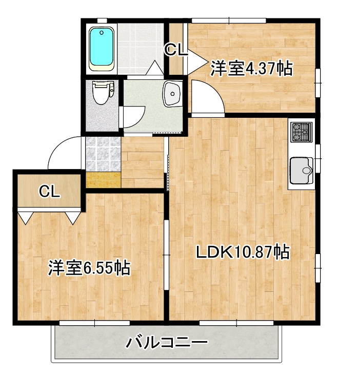 フォンテーヌBの間取り