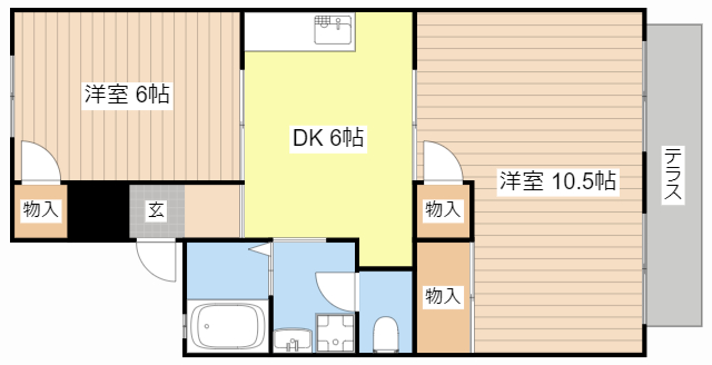 リバーサイド白鳥の間取り