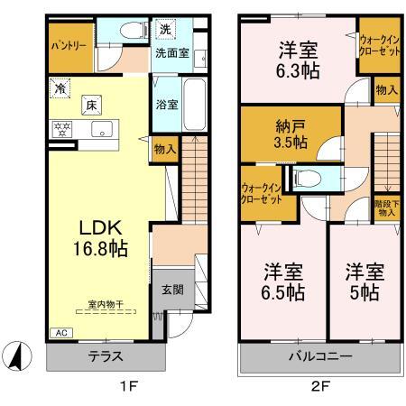 （仮）Ｄ－ＲＯＯＭ高砂７丁目の間取り