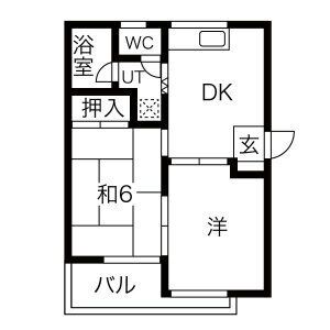 ピボット藤江アパートの間取り