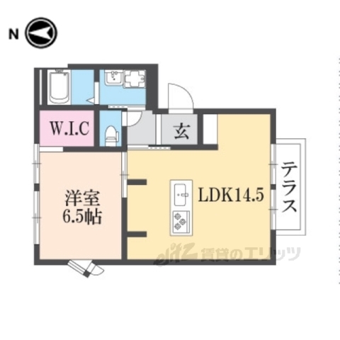 長浜市港町のアパートの間取り