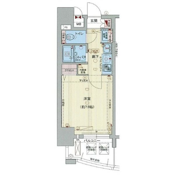 名古屋市東区泉のマンションの間取り