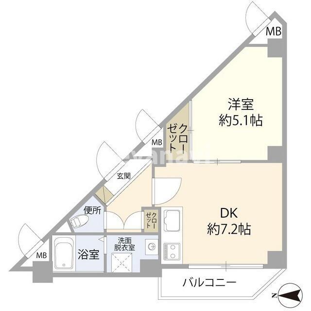 コーラル南太田の間取り