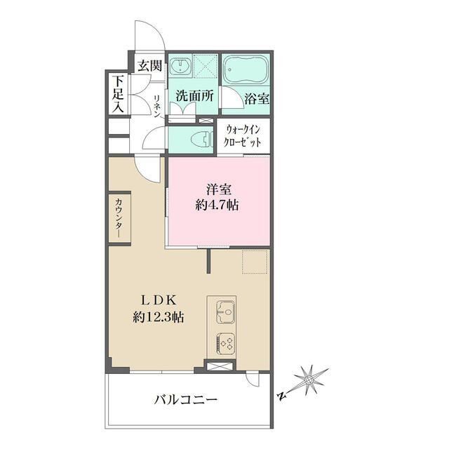 文京区春日のマンションの間取り