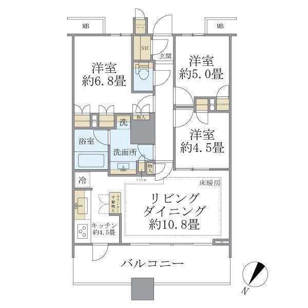 江東区有明のマンションの間取り