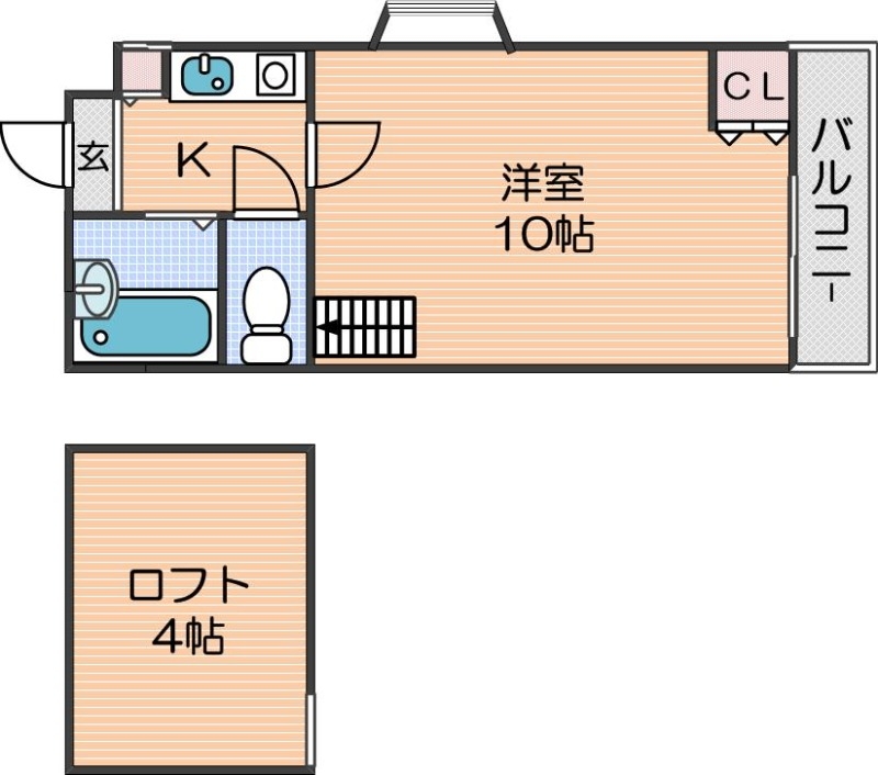 ハイツ五條の間取り