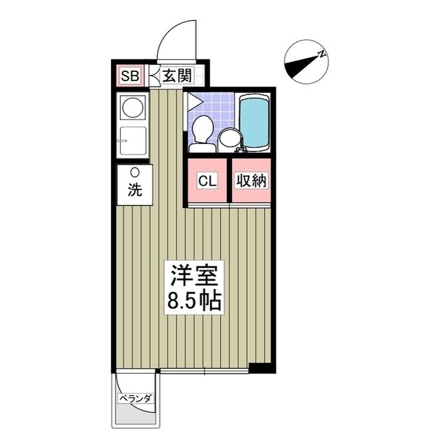 熊谷市宮前町のマンションの間取り