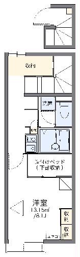 レオパレス泉の間取り