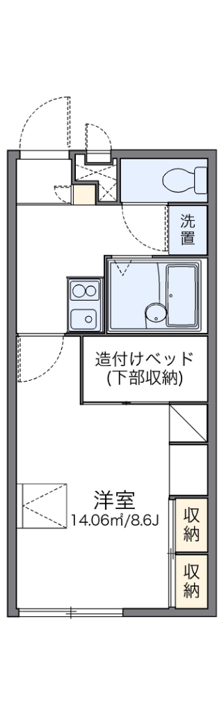 レオパレスマイ　ドーム　大井の間取り