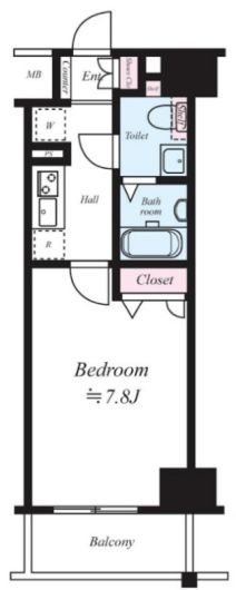 【江東区辰巳のマンションの間取り】