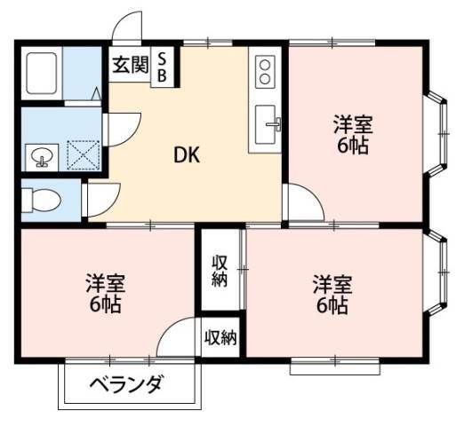 メゾン北小金の間取り