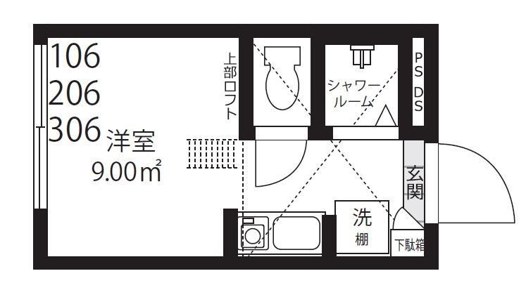 Nano上落合の間取り