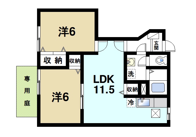 サニーフラットの間取り