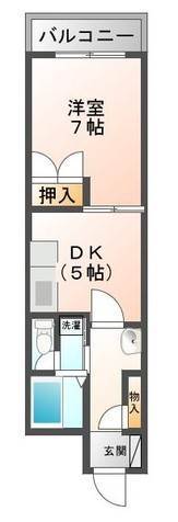 呉市西中央のマンションの間取り