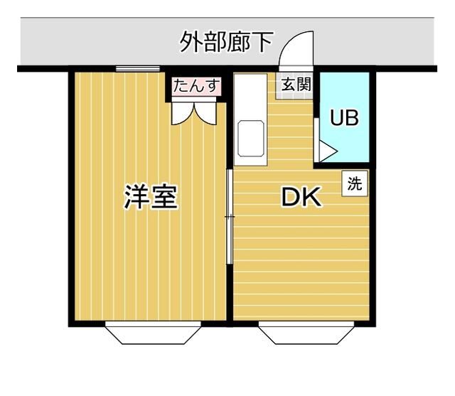 アルーム清水の間取り