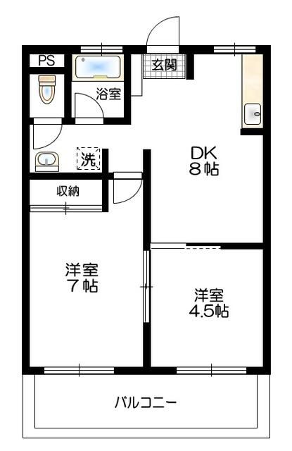 【サンドミールマンションの間取り】