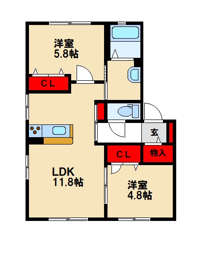 バリュージュシオンの間取り