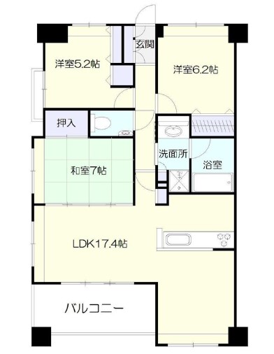 ＪＧＭヴェルデ城山5023-1の間取り