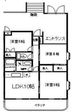 小平市上水南町のマンションの間取り