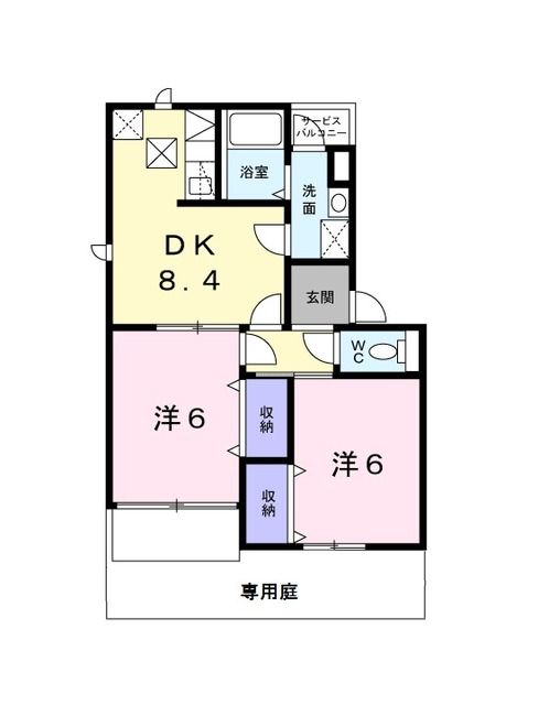 大阪府松原市別所７（アパート）の賃貸物件の間取り
