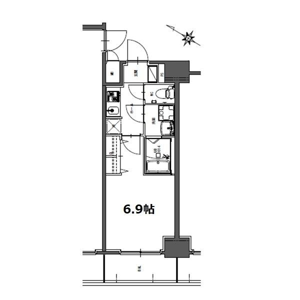 S-RESIDENCE神宮西駅前ascentの間取り