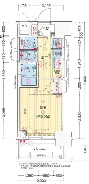 プレサンス西九条シティベイの間取り