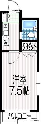 渋谷区代々木のマンションの間取り