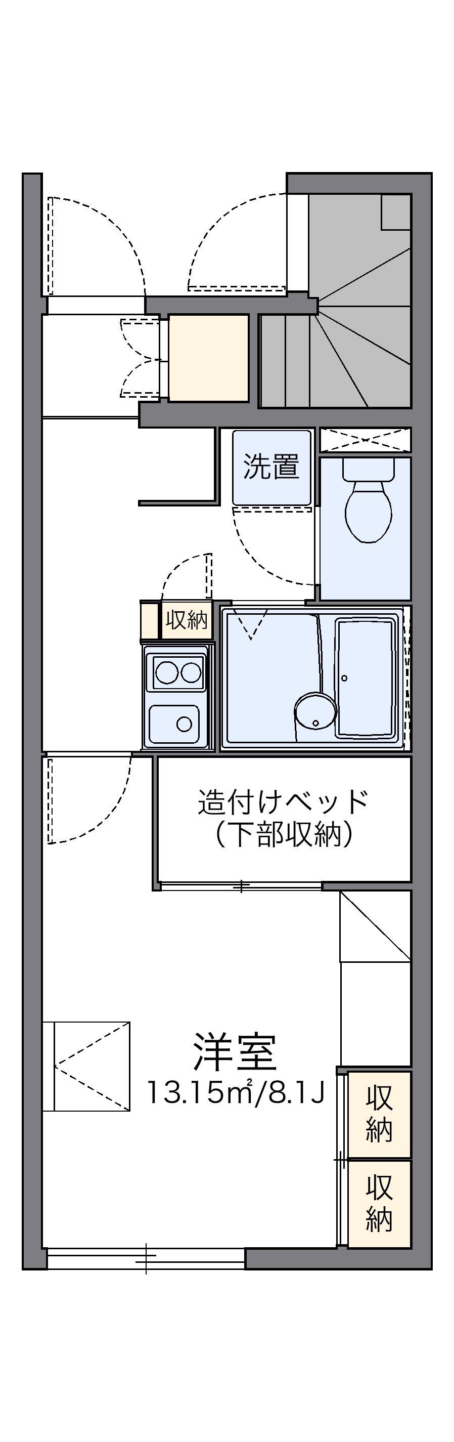 レオパレス蔵敷の間取り写真