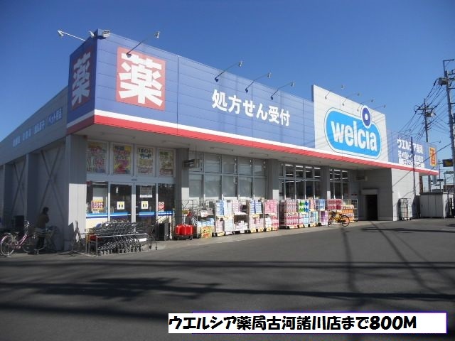 ドラックストア　ウエルシア薬局古河諸川店（ドラッグストア）まで800m